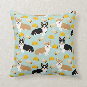 Corgi und Tacos Throw-Kopfkissen - niedliches Corg Kissen
