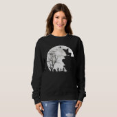 Corgi Under Moon Halloween Dog Sweatshirt (Vorne ganz)