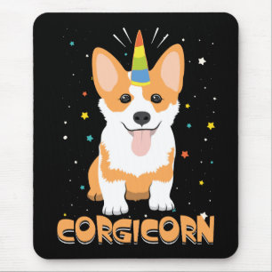 Corgi Unicorn - Corgicorn - Niedlicher Hund Cartoo Mousepad