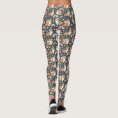 Corgi Unicorn Pastel Leggings - grau (Rückseite)