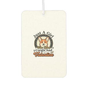 Corgi Valentins-Design für Hunde-Liebhaber_1 Autolufterfrischer