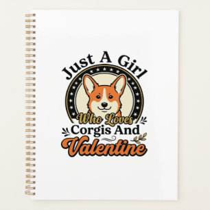 Corgi Valentins-Design für Hunde-Liebhaber_1 Planer