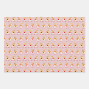 Corgi - Valentinstag-Hunde-Geschenkpapier Geschenkpapier Set
