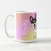 Corgi Valentinstag Pink Galaxy Kaffeetasse (Links)
