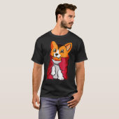 Corgi Vampire Cute Vampire Halloween T-Shirt (Vorne ganz)