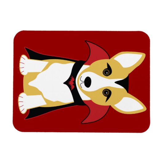 Corgi Vampire Kühlschrank Magnet (Horizontal)
