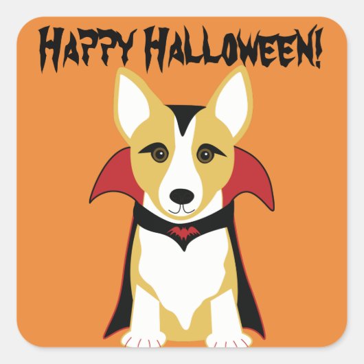 Corgi Vampire Stickers (Vorderseite)