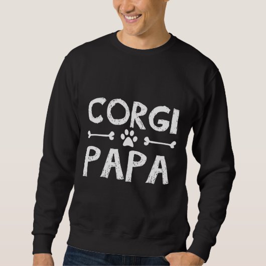 Corgi Vater 640 Sweatshirt (Vorderseite)