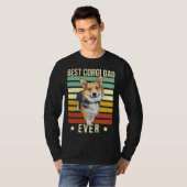 Corgi Vater Bester Corgi je T-Shirt (Vorne ganz)