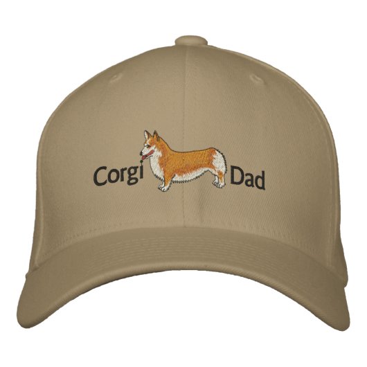 Corgi Vater bestickter Hut (Vorderseite)