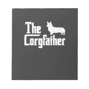 Corgi-Vater der Corgfather Lustiges Corgi-Liebhabe Notizblock
