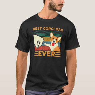 Corgi Vater immer Vintag Retro essenziell T-Shirt