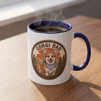 Corgi-Vater-Kaffeetasse | Geschenk für den Welsh C Tasse