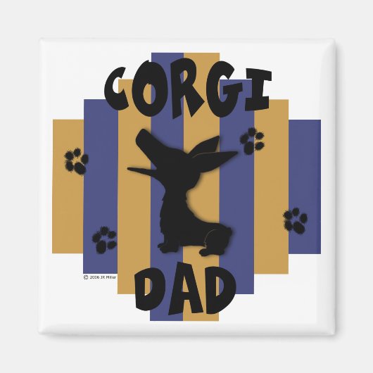 Corgi Vater Magnet (Vorne)