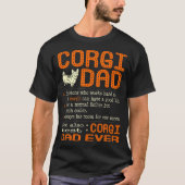 Corgi-Vater mögen normalen Vater viel cooler T-Shirt (Vorderseite)