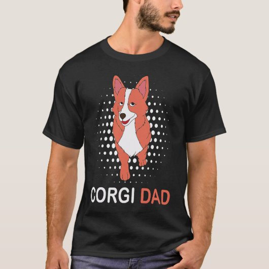 Corgi Vater Niedliches T-Shirt für Corgi Eltern (Vorderseite)