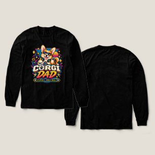 Corgi-Vater-Player-1-Retro-Gamer-Design Tri-Blend Shirt