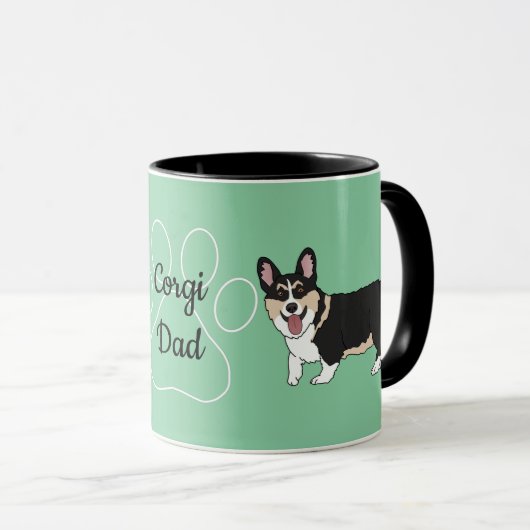 Corgi Vater Tasse (VorderseiteRechts)