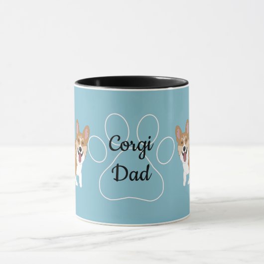 Corgi Vater Tasse (Zentrum)