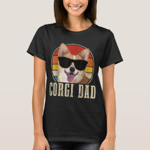 Corgi-Vater Vintage-Sonnenbrille Lustiger Corgi-Hu T-Shirt