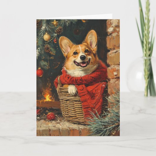 Corgi Vintage personalisierte Weihnachten (Vorderseite)
