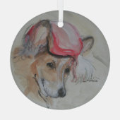 Corgi von Hevener Ornament Aus Glas (Rückseite)