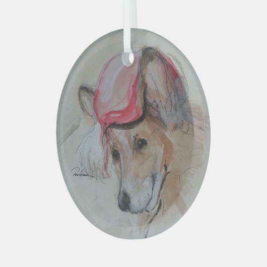 Corgi von Hevener Ornament Aus Glas (Vorderseite links)