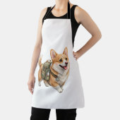 Corgi-Wanderabenteuer-Wasserfarben-Schürze  Schürze (InSitu)