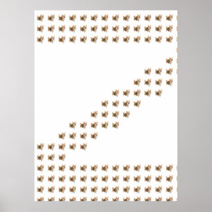 Corgi-Wanderabenteuer Z-Muster Poster