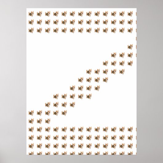 Corgi-Wanderabenteuer Z-Muster Poster (Vorne)