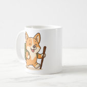 Corgi Wandern Trinkbehälter - Adventure Dog Cup Kaffeetasse (Vorderseite Links)