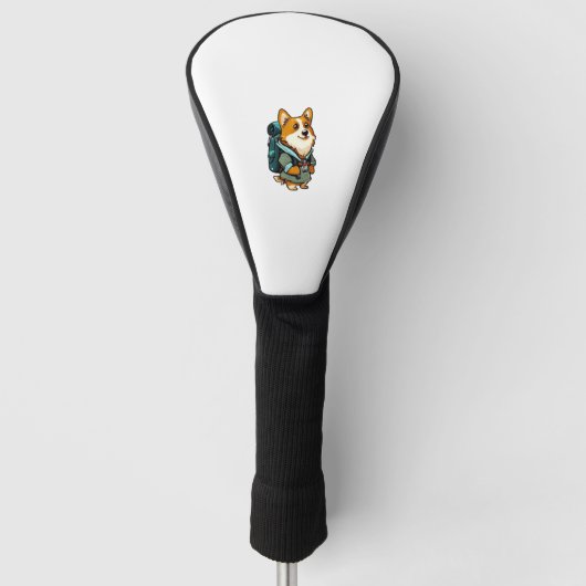 Corgi Wandern und Camping Golf Headcover (Vorderseite)