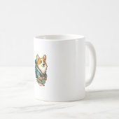 Corgi Wandern und Camping Kaffeetasse (VorderseiteRechts)