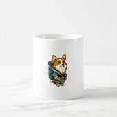 Corgi Wandern und Camping Kaffeetasse (Mittel)