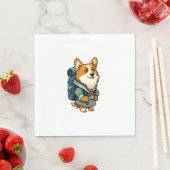 Corgi Wandern und Camping Serviette (Beispiel)