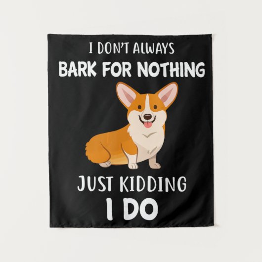 Corgi Wandteppich (Vorderseite)