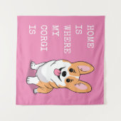 Corgi Wandteppich (Vorderseite (Horizontal))
