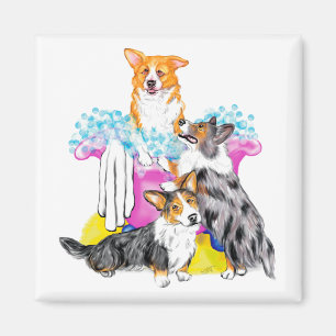 Corgi-Wanne voll Magnet