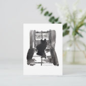 Corgi wartete Postkarte (Stehend Vorderseite)