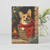 Corgi Weihnachten (Stehend Vorderseite)