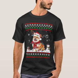 Corgi Weihnachten hässlicher Pullover lustiger Hun