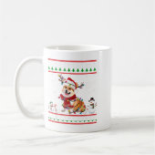 Corgi Weihnachten hässlicher Pullover lustiger Hun Kaffeetasse (Links)