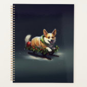 Corgi Weihnachten Schnee Winter Planer (Vorderseite)