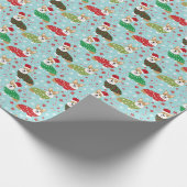 Corgi Weihnachts-Sweater-Geschenk Wraps Geschenkpapier (Ecke)