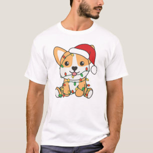 Corgi Weihnachts-Wintertiere Hund T-Shirt