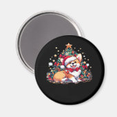 Corgi Weihnachtsbaum Oversifizierter T - Shirt Magnet (Vorderseite/Rückseite)