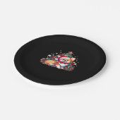 Corgi Weihnachtsbaum Oversifizierter T - Shirt Pappteller (Schrägansicht)