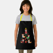 Corgi Weihnachtsbaum Schürze (Insitu)