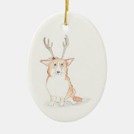 Corgi Weihnachtsbaumschmuck Keramik Ornament