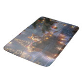 Corgi Weihnachtsfeiertage Badematte (Schrägansicht)